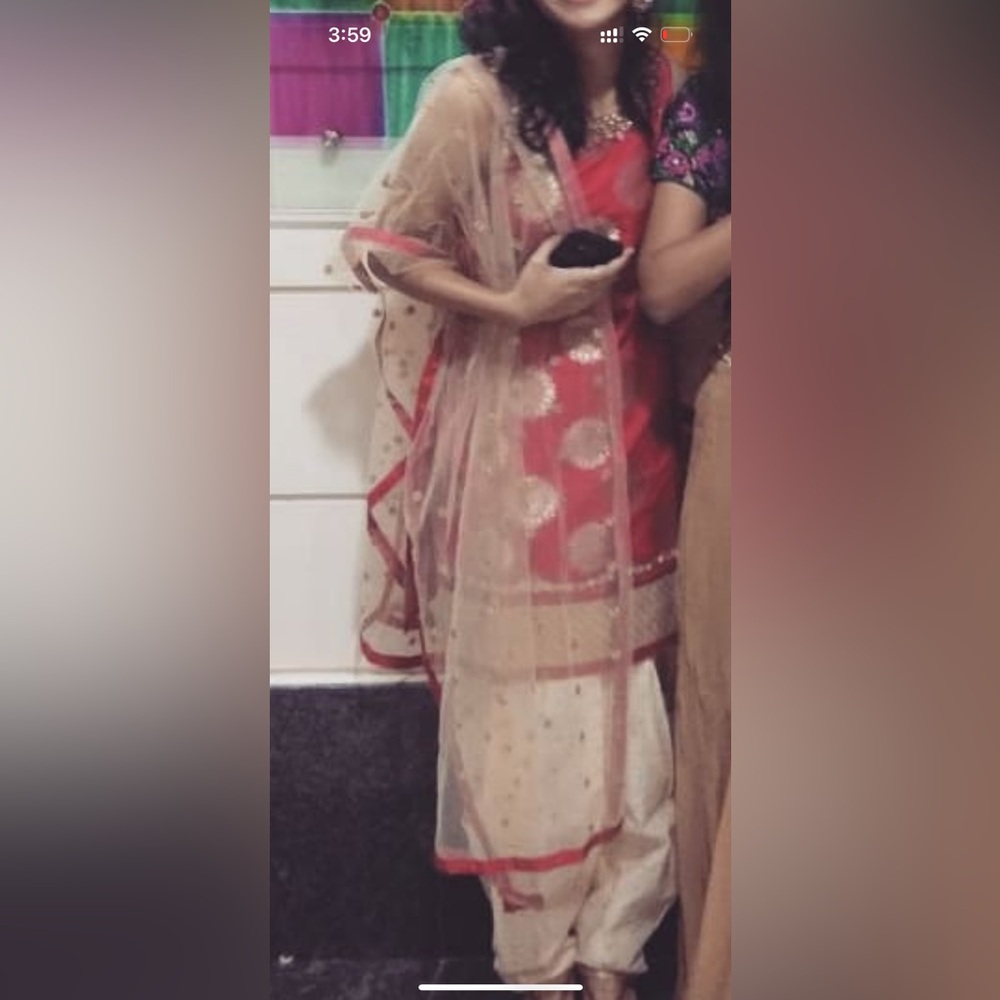 Elegant Pink and Gold Ethnic set